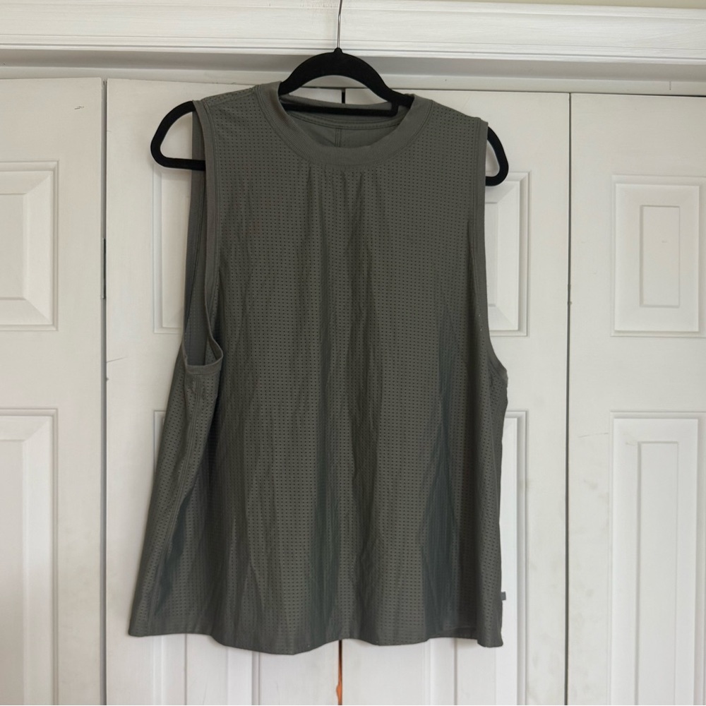 Lululemon All Yours Mesh Tank gray/green